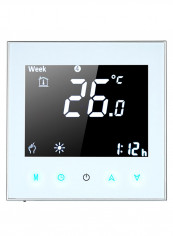 Electric Heating Temperature Controller Thermostat White