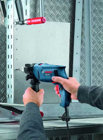 Gsb 1300 Professional Corded Impact Drill + 34 pcs X-Line Classic DrillAnd Screwdriver Bit Blue/Black 134millimeter