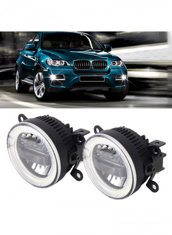 IPHCar M702 2-Piece 3-In-1 Fog Light With Daytime Running Light And White Light Eyes