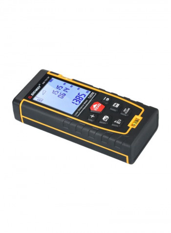 LCD Handheld Digital Laser Rangefinder With Case Black/Orange 16x5x8.6centimeter