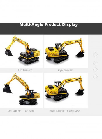 544-Piece Digger Excavator Tractor Building Blocks