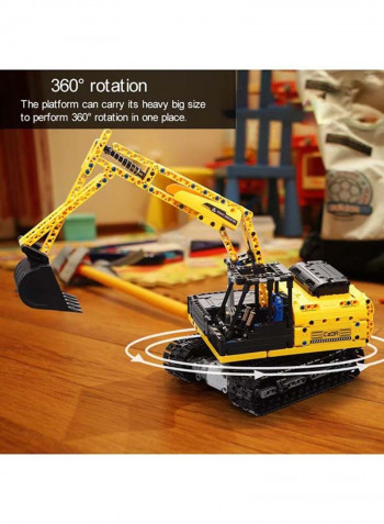 544-Piece Digger Excavator Tractor Building Blocks