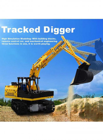544-Piece Digger Excavator Tractor Building Blocks