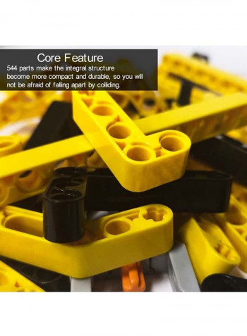 544-Piece Digger Excavator Tractor Building Blocks