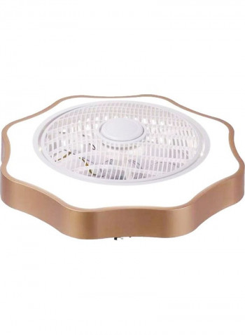 Remote controlled Ceiling Fan with Ajustable LED Light White