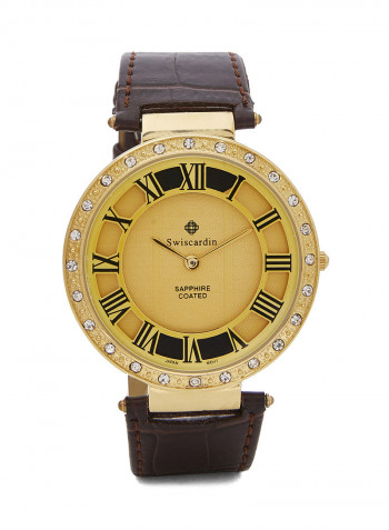 Women's Stone Studded Analog Watch 25161L-3