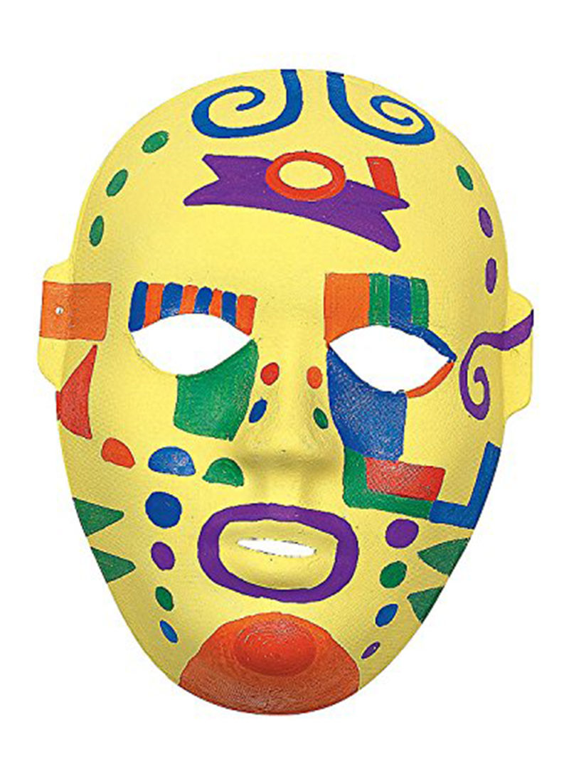 6-Piece Decorate Your Own Paper Mask 5.5 x 8.25inch