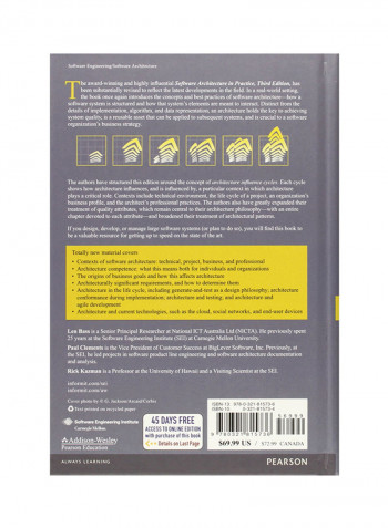 Software Architecture In Practice Hardcover