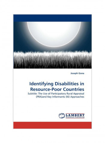 Identifying Disabilities In Resource-Poor Countries Paperback