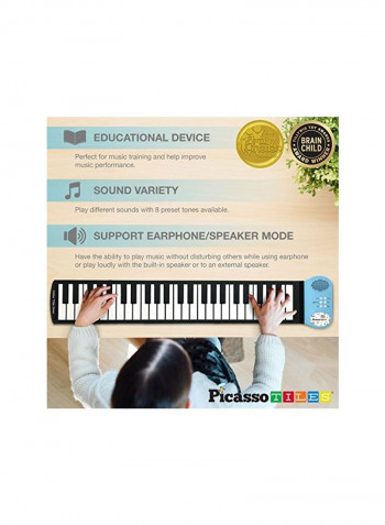 Flexible Roll-up Educational Electronic Digital Music Piano Keyboard