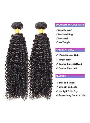 Pack Of 3 Curly Hair Extension Black