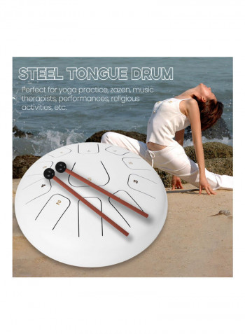 12 Inch 11-Tone Steel Tongue Drum