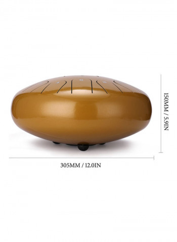 12 Inch 13-Tone Steel Tongue Drum