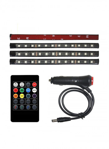 4-Piece LED Car Strip Light