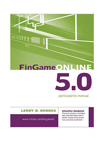 Fingame Online 5.0: The Financial Management Decision Game Participant's Manual Paperback