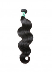 Brazilian Virgin Body Wavy Human Hair Extension Black 16inch