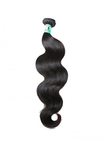Brazilian Virgin Body Wavy Human Hair Extension Black 16inch