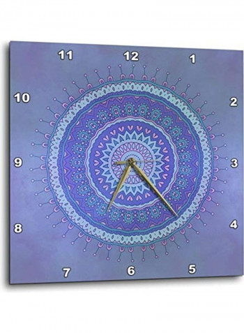 Decorative Printed Wall Clock Multicolour 13x13inch