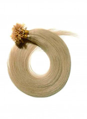 Pre Bonded U Tip Straight Hair Extensions Blonde 18inch