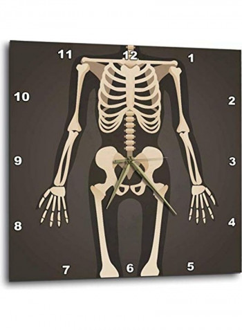 Wall Clock Multicolour 13x13inch