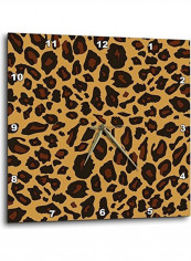 Leopard Printed Wall Clock Multicolour