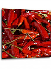 Hatch Chili Themed Wall Clock Red/Green