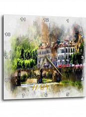 House Printed Wall Clock Multicolour 13x13x0.1inch