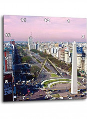 Plaza De La Republica Obelisk Wall Clock Multicolour 13x13inch