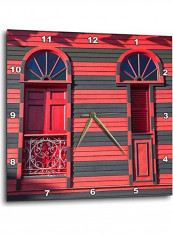 Puerto Rico Printed Analog Wall Clock Multicolour 13x13x0.1inch
