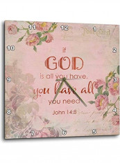 Wall Clock Multicolour 13x13inch