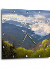 Smoky Mountains Printed Wall Clock Multicolour 13 x 13inch