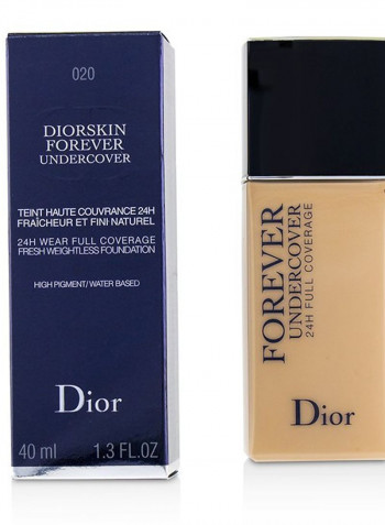 Diorskin Forever Undercover 24H Wear Full Coverage Foundation 020 Light Beige