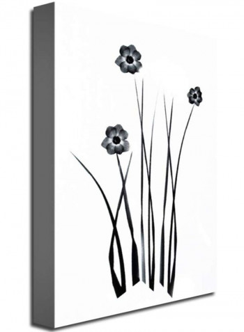 White And Black Bunch Canvas Wall Art Black 16 x 24inch