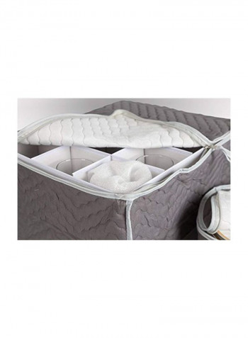 5-Piece Microfiber Stemware Storage Set Grey