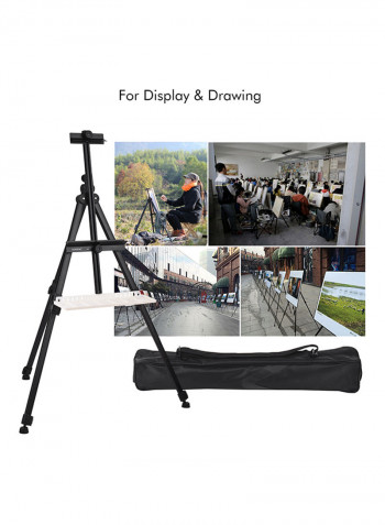 Art Easel Stand Tripod Black