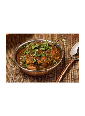 4-Piece Double Wall Multipurpose Bowl Set Copper/Silver 17ounce