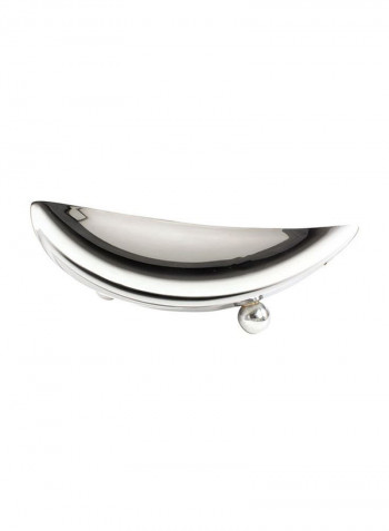 Leaf Shape Bowl Silver 40cm