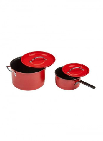 6-Piece Cookware Set Red
