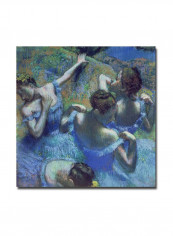 Blue Dancers 1899 Canvas Wall Art Multicolour 24 x 24inch