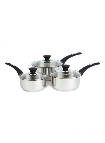 3-Piece Pan Set Silver