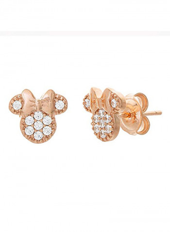 925 Sterling Silver Zircon Stud Earrings
