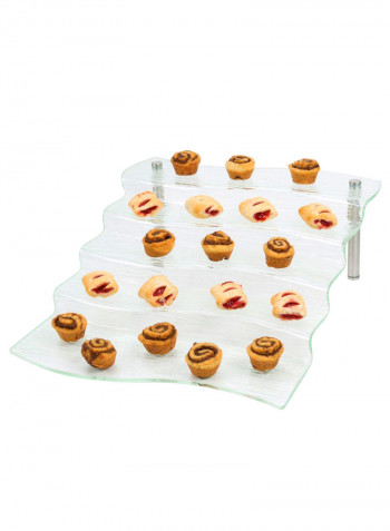 Five Step Waterfall Riser Clear 14 x 9.5centigram