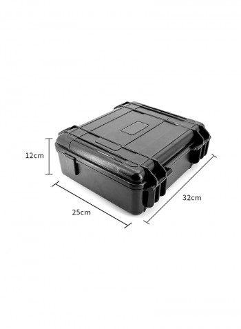 Waterproof Rugged Compact Drone Case For DJI Mavic 2 Pro Zoom 12x25x32centimeter Black