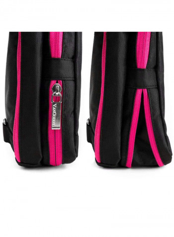 3-In-1 Shoulder Backpack For Dell Latitude/XPS Black/Pink
