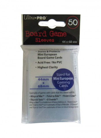 European Board Game Sleeves