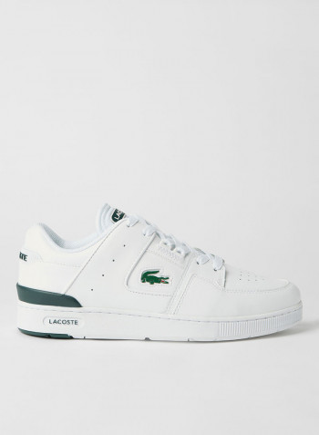 Court Cage Leather Sneakers White/Dark Green