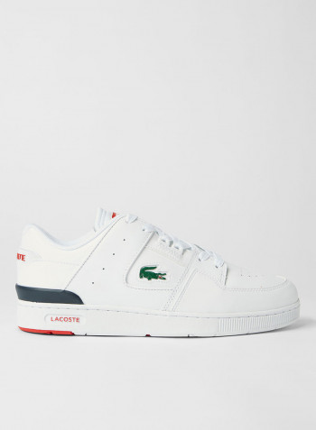 Court Cage Leather Sneakers White/Navy/Red
