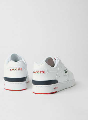 Court Cage Leather Sneakers White/Navy/Red