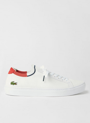 La Pique Textile Sneakers White/Red/Navy