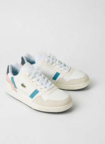 T-Clip Sneakers White/Dark Turquoise